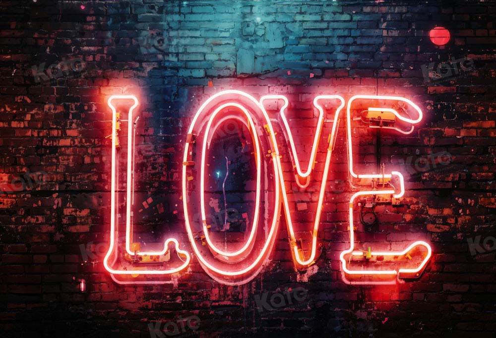 Kate Valentine's Day Love Light Backdrop Designed by Chain Photography