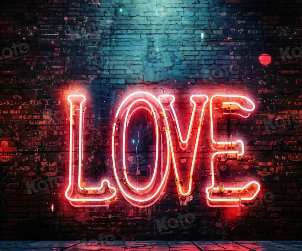 Kate Valentine's Day Love Light Backdrop Designed by Chain Photography