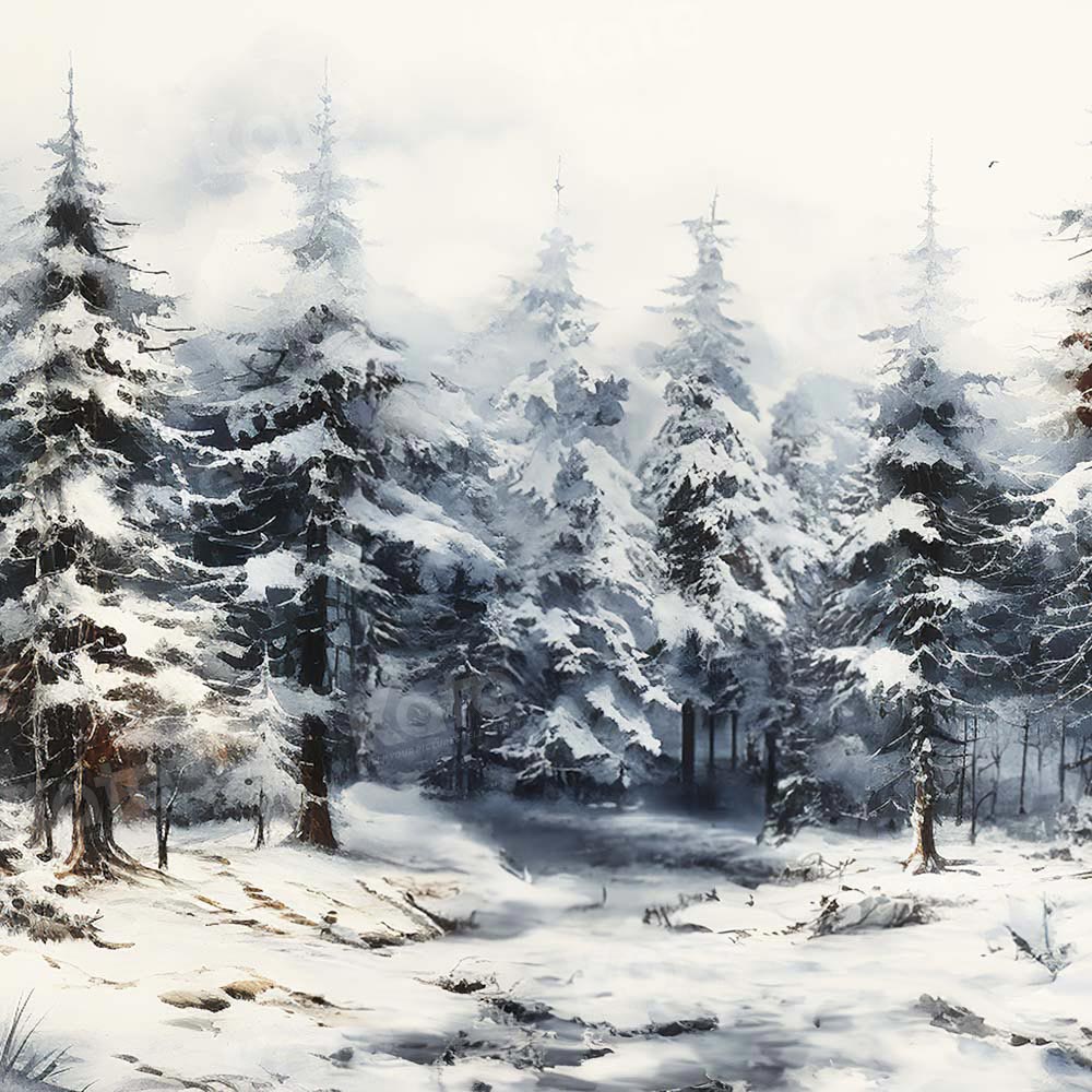 Kate Winter Fine Art Painted Tree Backdrop for Photography
