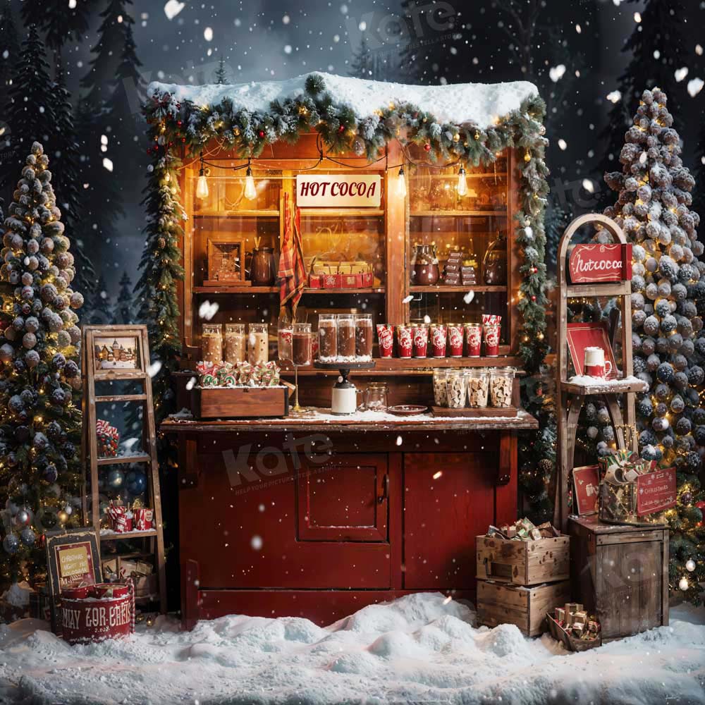 Kate Christmas Hot Cocoa Backdrop Designed by Emetselch