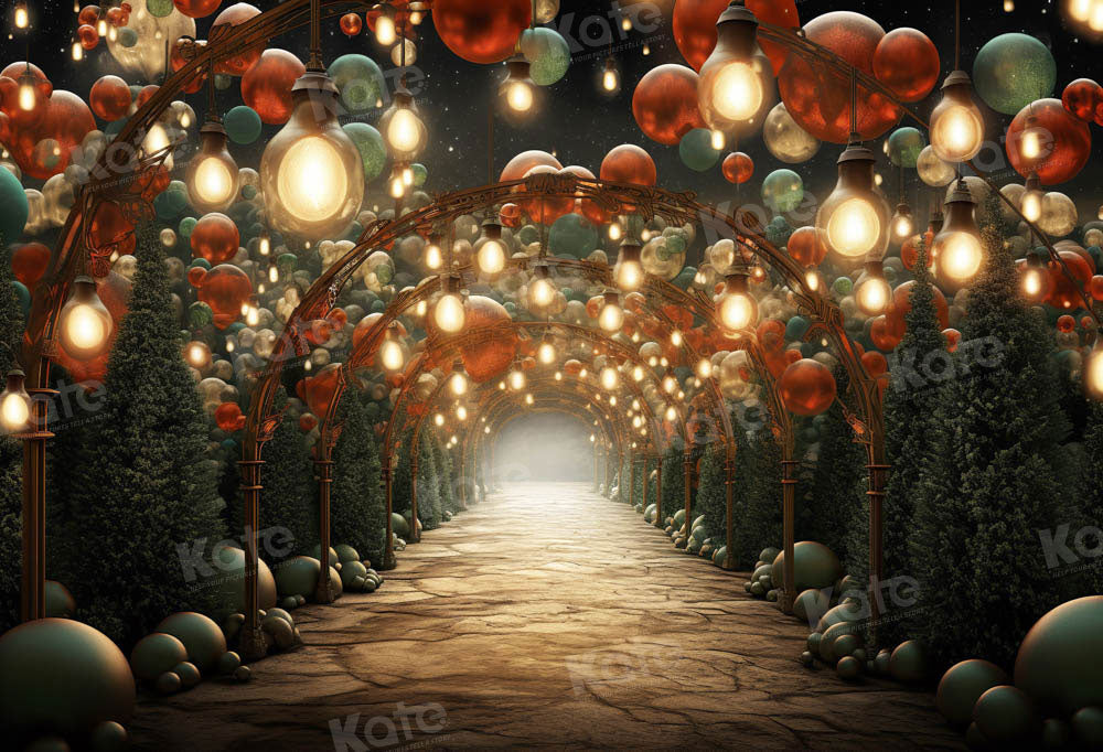 Kate Christmas Balloon Path Backdrop for Photography