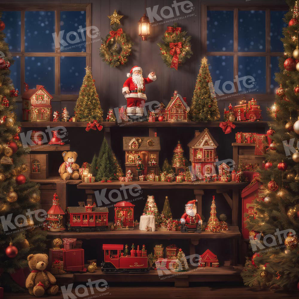 Kate Christmas Santa Room Backdrop for Photography