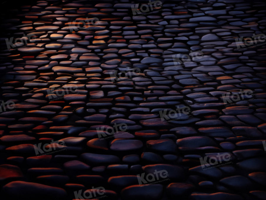 Rustic Evening Cobblestone Photo Backdrop