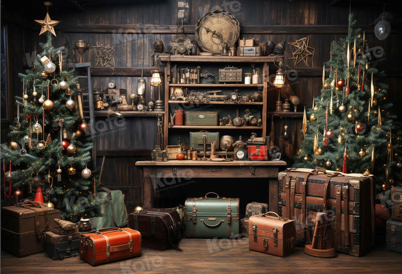 Kate Christmas Santa's workshop Backdrop for Photography