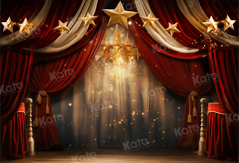 Infinity Stage Backdrop Golden Starry Theater Stage Backdrop