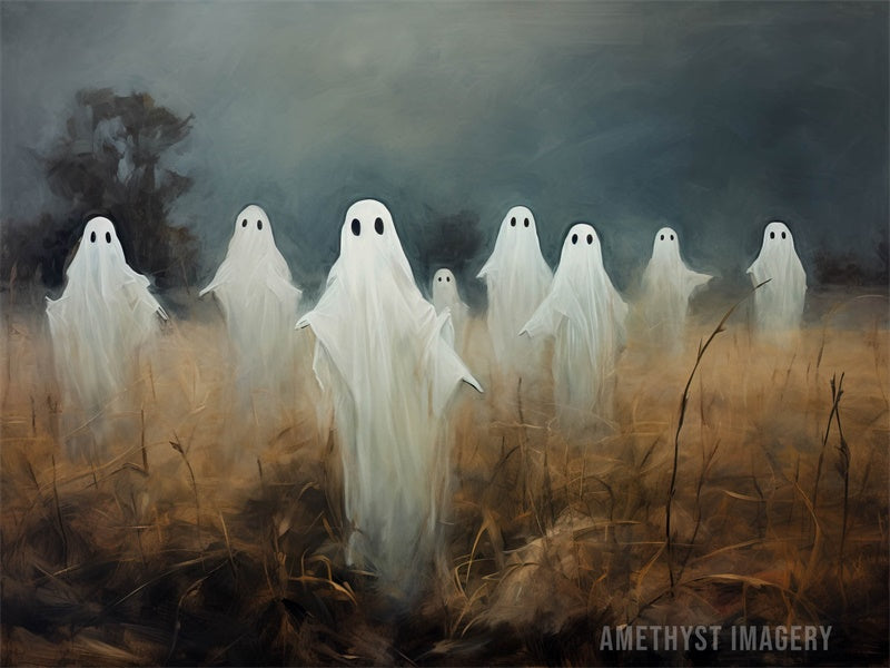 Kate Halloween GhostField Backdrop Designed by Angela Miller