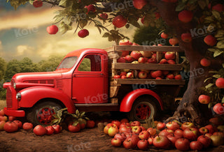 Kate Car Apple Harvest Printed Backdrop for Photography
