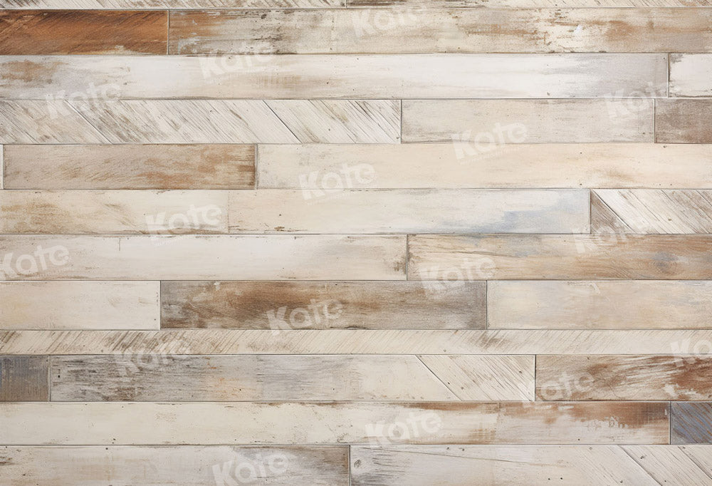 Kate Distressed Striped Wood Floor Backdrop for Photography