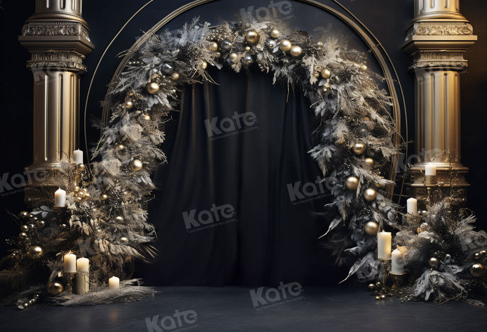 Kate Birthday Golden Balloon Arch Backdrop for Photography