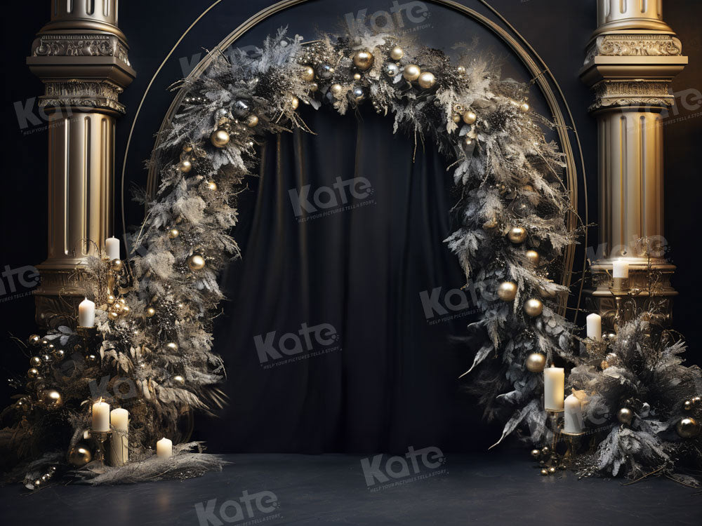 Kate Birthday Golden Balloon Arch Backdrop for Photography
