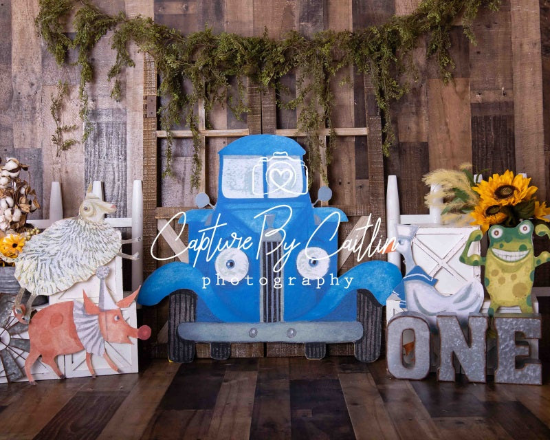 Kate Blue Truck Backdrop Designed by Caitlin Lynch