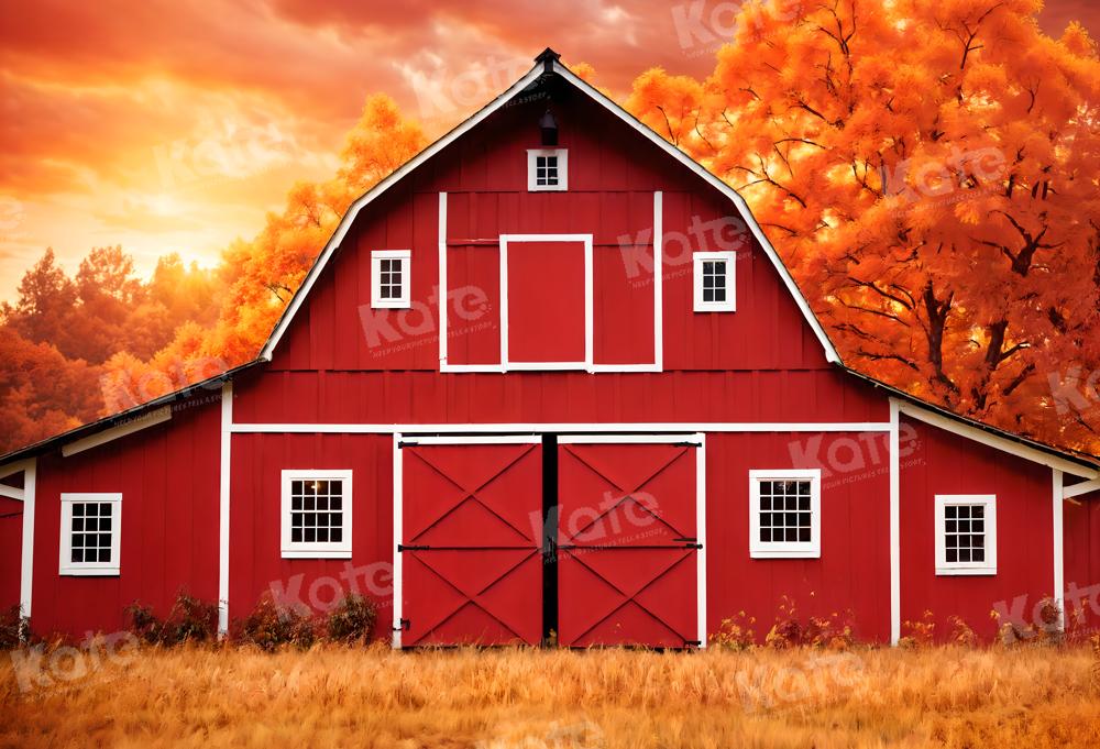 Red Barn Background