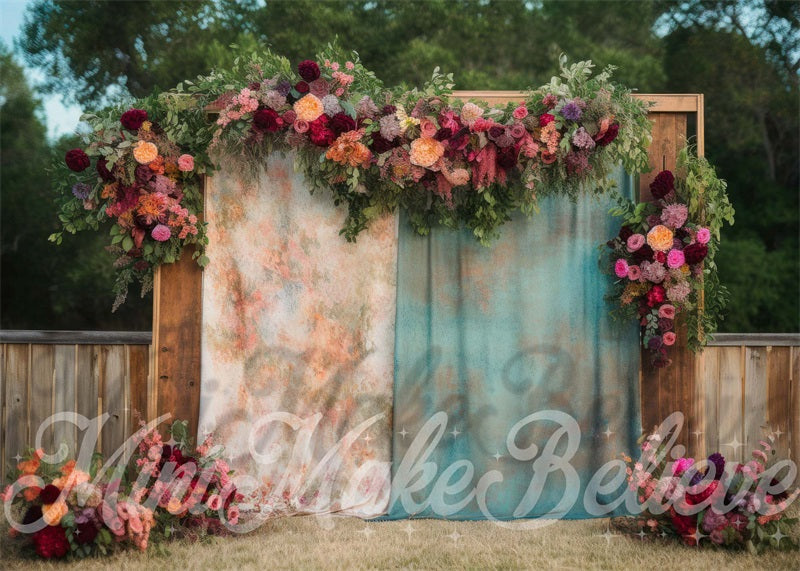 Kate Boho Outdoor Cutains Birthday Backdrop Designed by Mini MakeBelieve