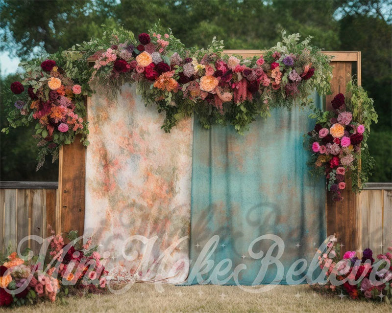 Kate Boho Outdoor Cutains Birthday Backdrop Designed by Mini MakeBelieve