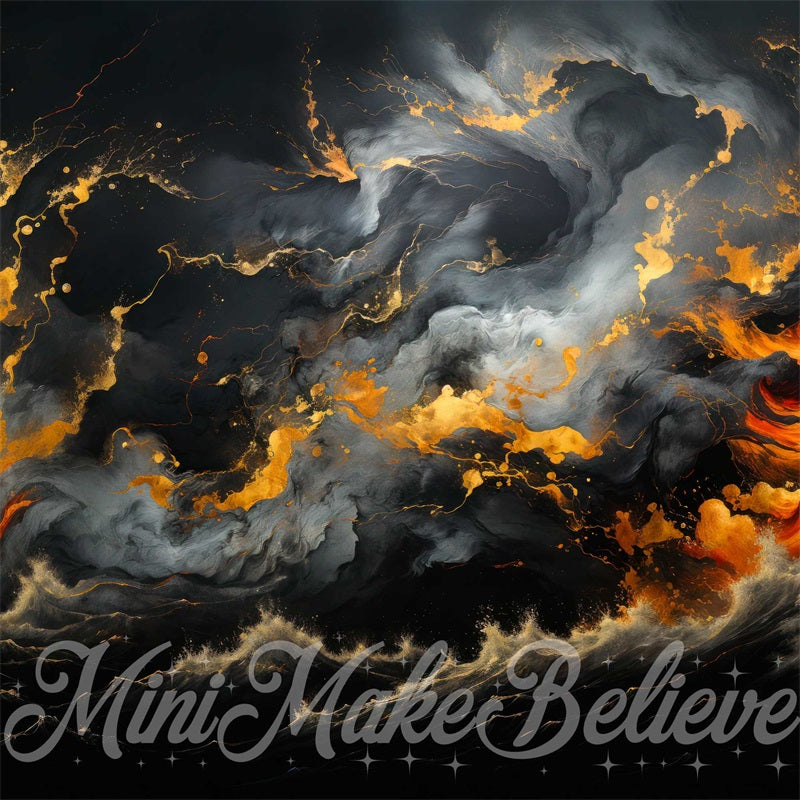 Kate Fire Wind Water Abstract Backdrop Designed by Mini MakeBelieve