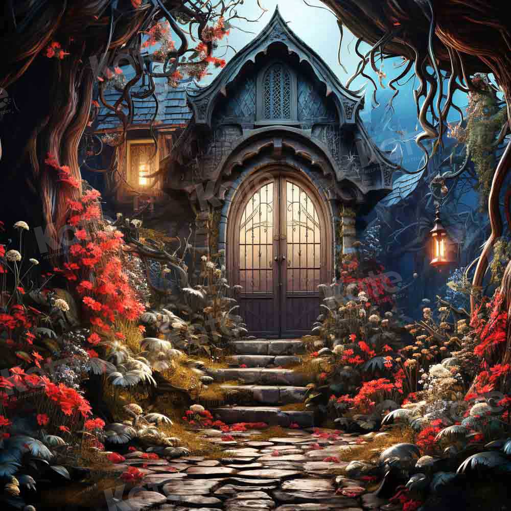 Kate Flowers Forest House Backdrop Designed by Emetselch