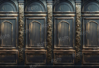Kate Black Arch Retro Wall Printed Backdrop Designed by Emetselch