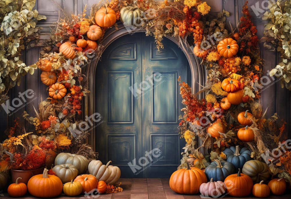 Kate Fall Pumpkin Arch Backdrop Designed by Chain Photography