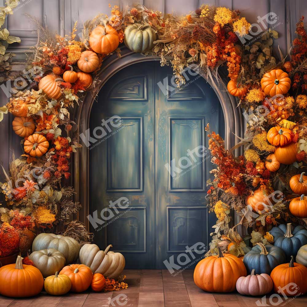 Kate Fall Pumpkin Arch Backdrop Designed by Chain Photography