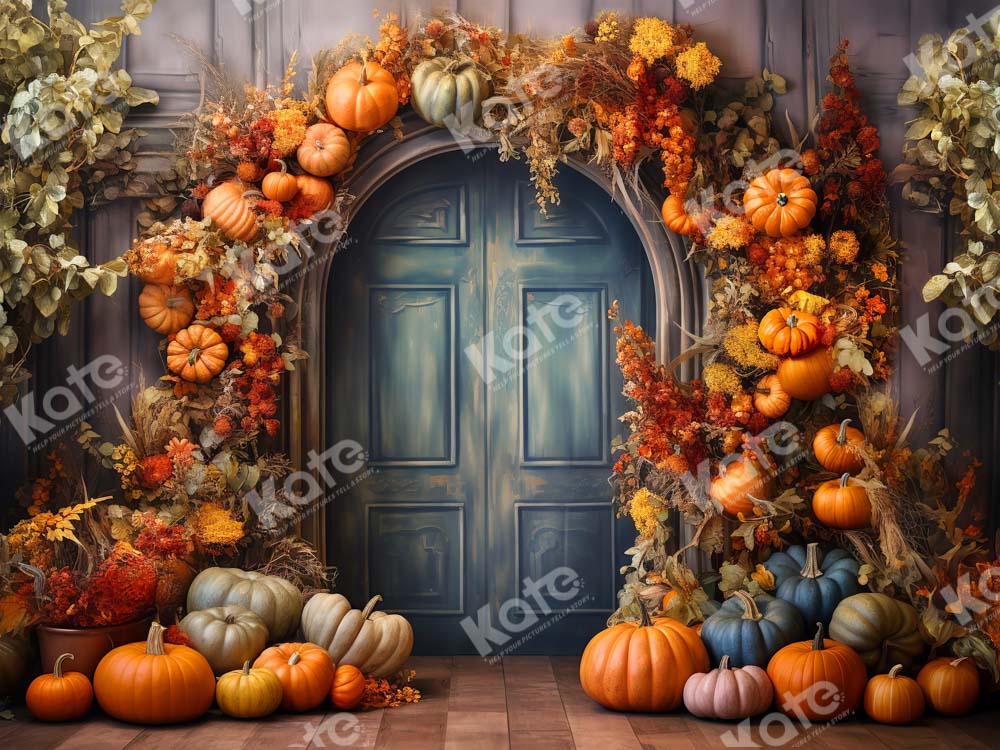 Kate Fall Pumpkin Arch Backdrop Designed by Chain Photography