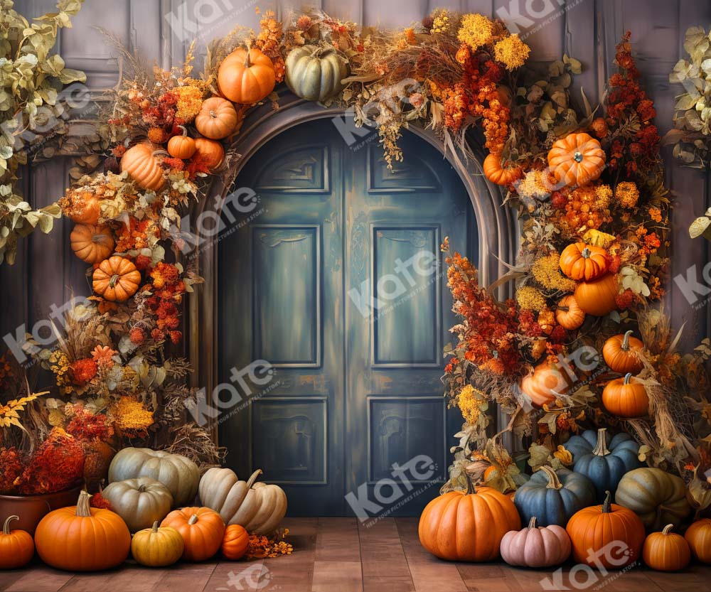 Kate Fall Pumpkin Arch Backdrop Designed by Chain Photography