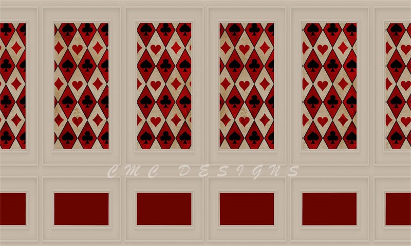 Kate Playing Cards Retro Wall Backdrop Designed by Candice Compton