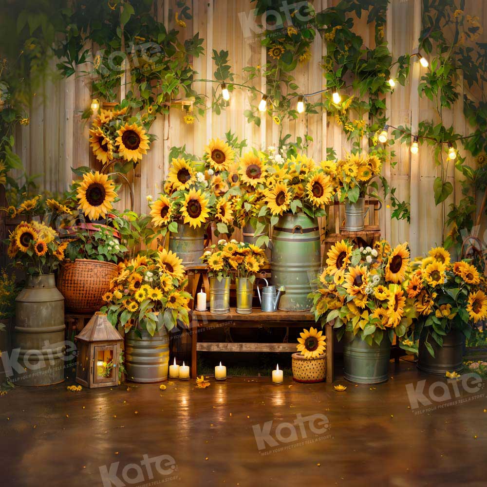 Kate Art Sunflower Bulb Backdrop Designed by Emetselch
