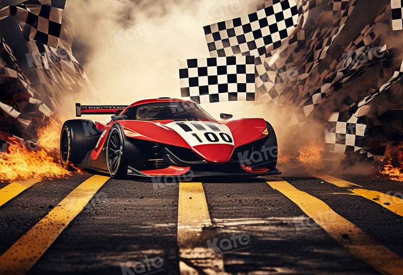 Virtual Background For Racing Dynamic Racing Car Victory Backdrop