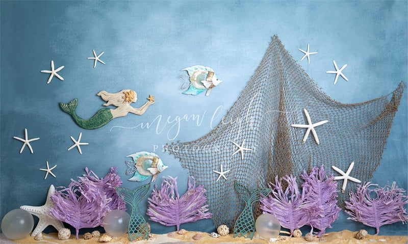 Kate Mermaid Reef Backdrop Designed by Megan Leigh Photography