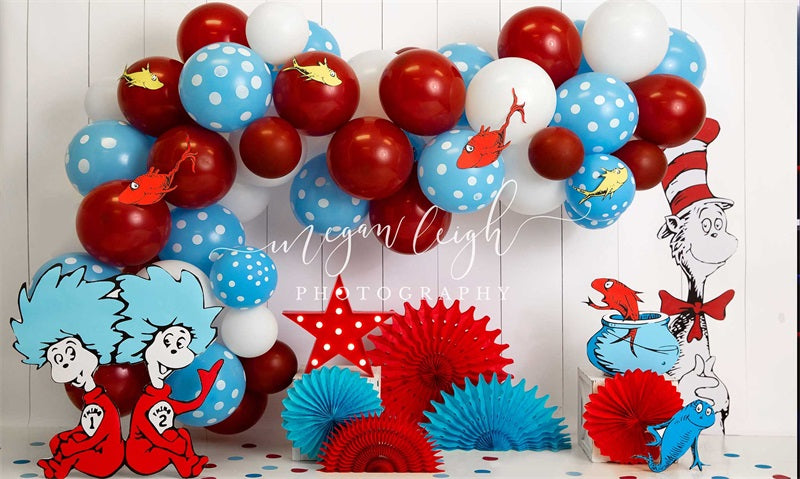 Kate Thing 1 Thing Balloon Backdrop Designed by Megan Leigh Photography