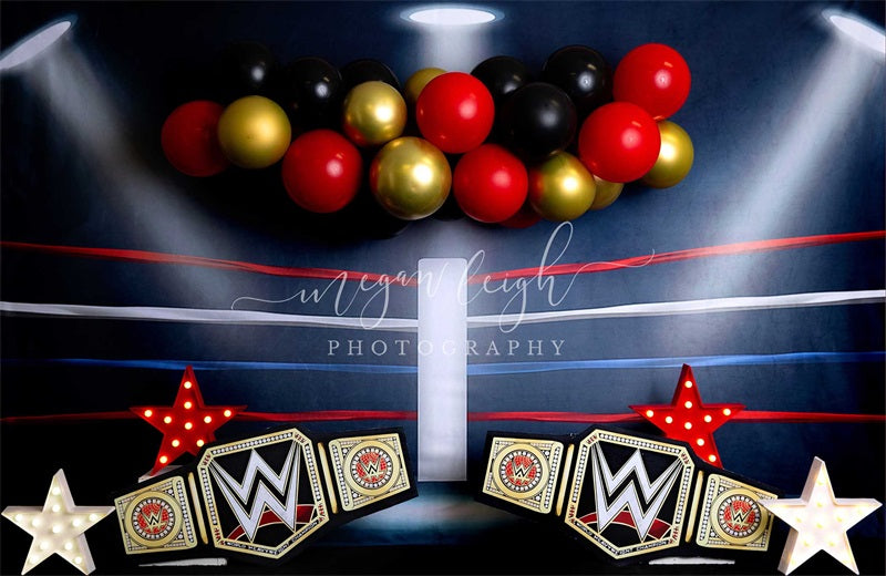 Kate Wrestling Ring Backdrop Designed by Megan Leigh Photography