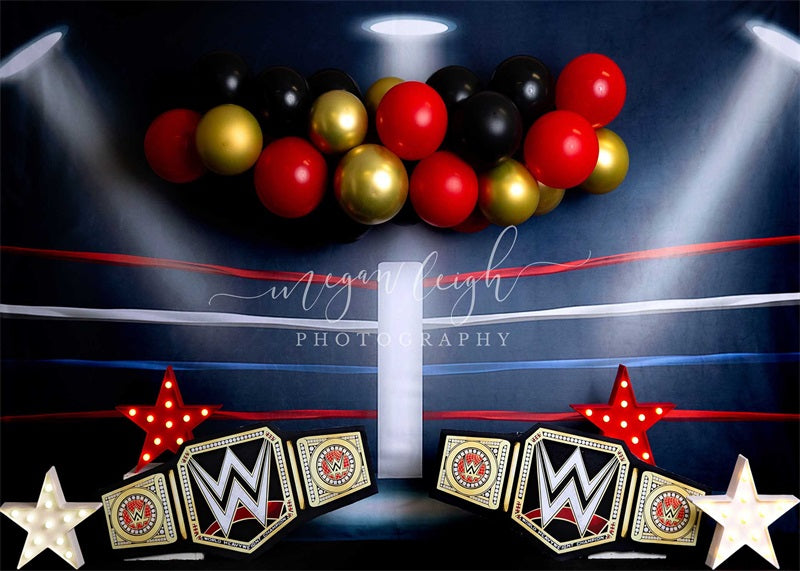 Kate Wrestling Ring Backdrop Designed by Megan Leigh Photography