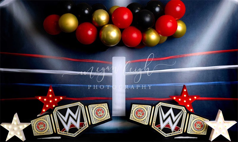 Kate Wrestling Ring Backdrop Designed by Megan Leigh Photography
