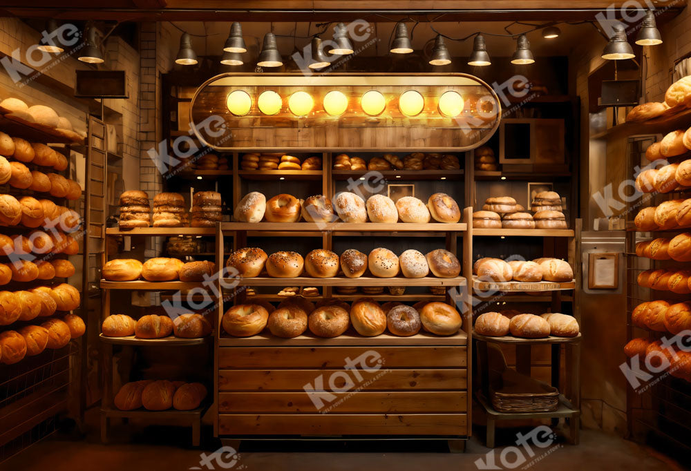 Kate Wooden Electric Lamp Bread Room Backdrop Designed by Emetselch