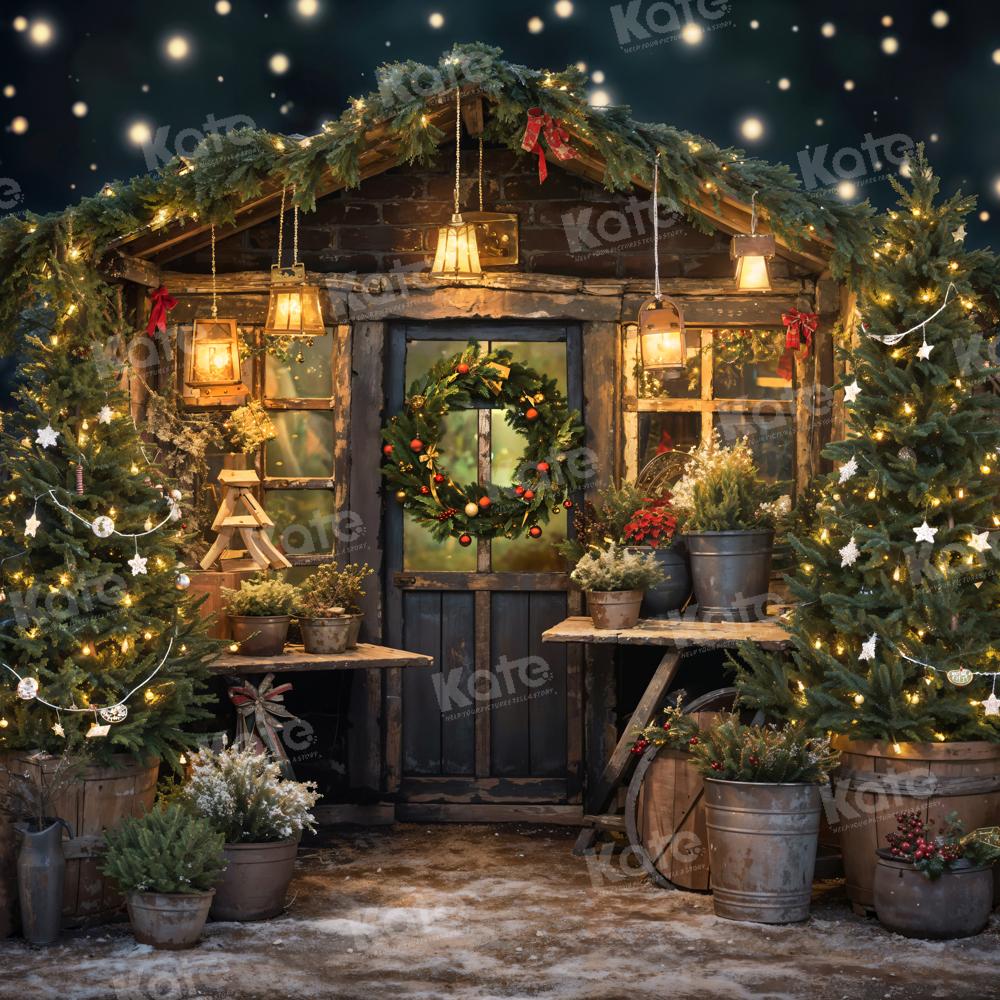 Kate Christmas Tree Fireflies Grass Ring House Backdrop Designed by Emetselch