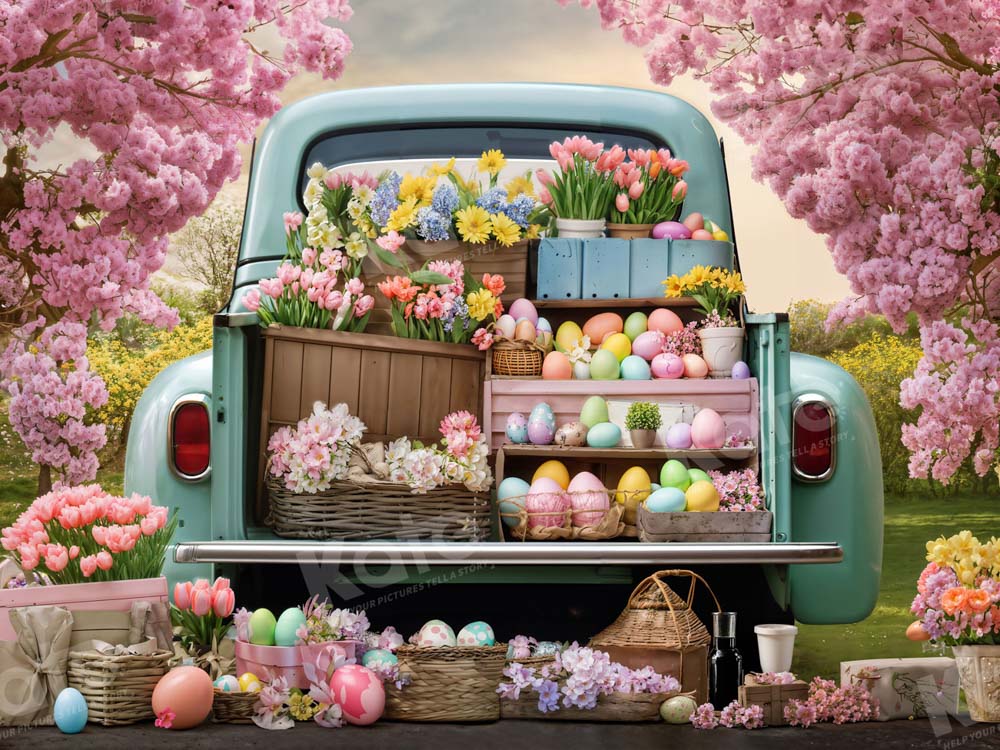 Kate Easter Flower Truck Backdrop Designed by Emetselch