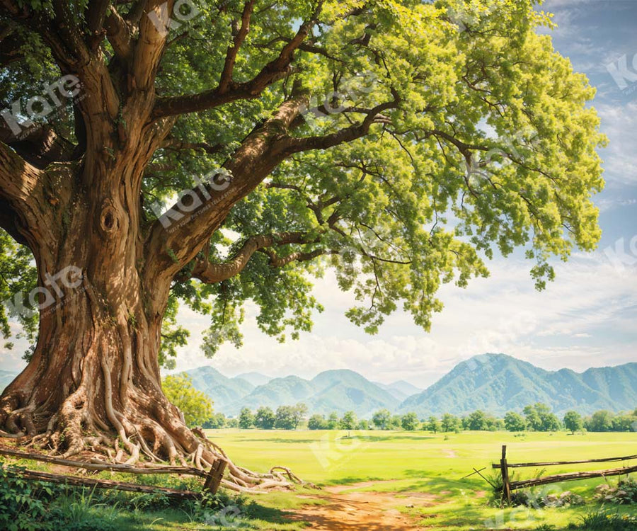 Majestic Old Tree Scenic Nature Backdrop