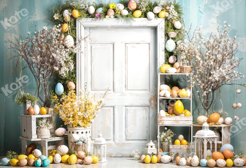 Kate Easter Protein Colored Wooden Door Room Backdrop Designed by Emetselch