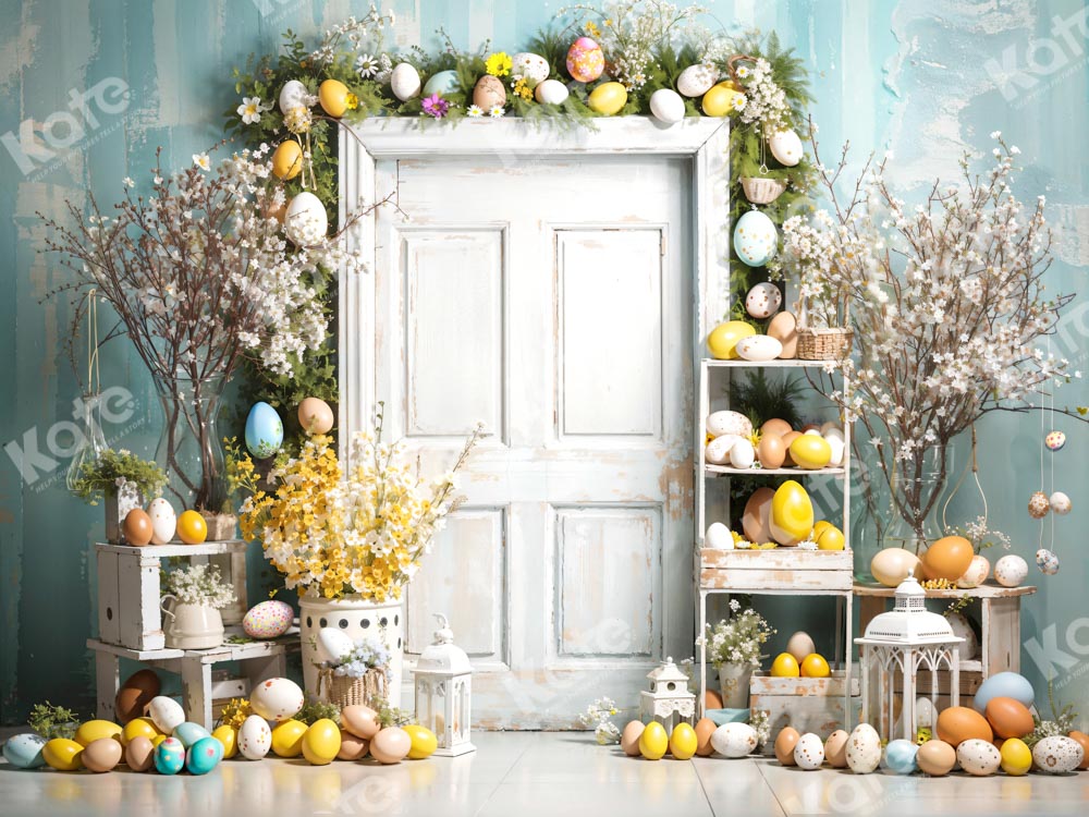 Kate Easter Protein Colored Wooden Door Room Backdrop Designed by Emetselch