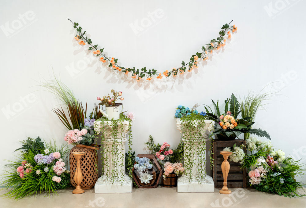 Elegant Floral Garden Inspired Backdrop