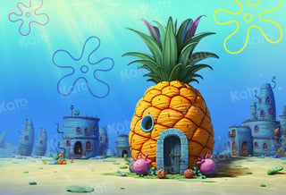 Kate Underwater World Pineapple House Printed Backdrop Designed by GQ