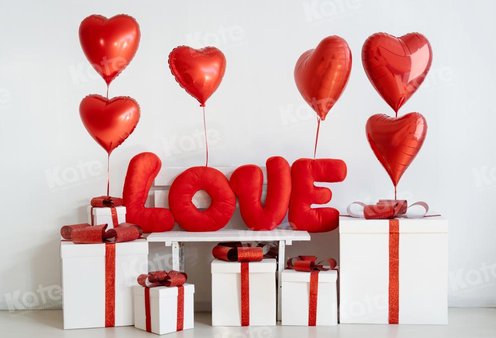 Kate Valentine's Day Love Balloon Gift Backdrop Designed by Emetselch