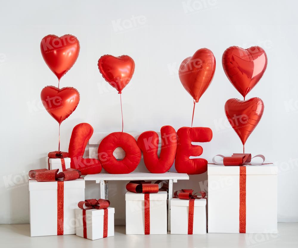 Kate Valentine's Day Love Balloon Gift Backdrop Designed by Emetselch