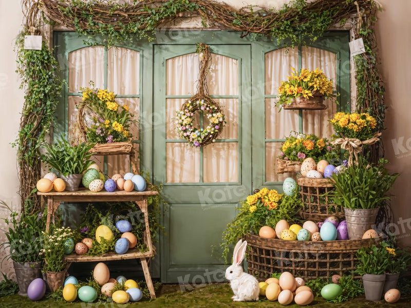 Rustic Spring Easter Garden Backdrop