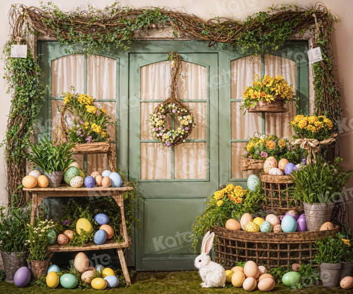 Rustic Spring Easter Garden Backdrop
