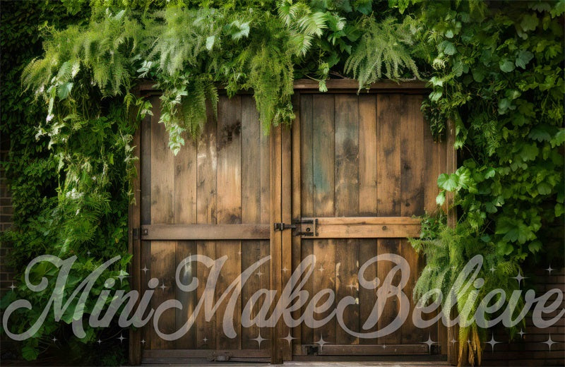Kate Barn Doors Lush Foilage Ivy Backdrop Designed by Mini MakeBelieve