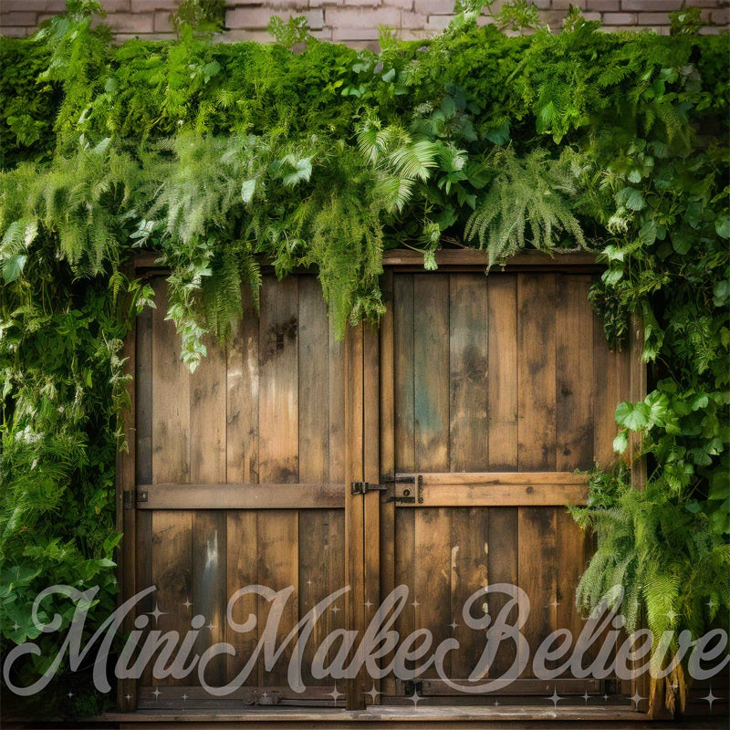 Kate Barn Doors Lush Foilage Ivy Backdrop Designed by Mini MakeBelieve