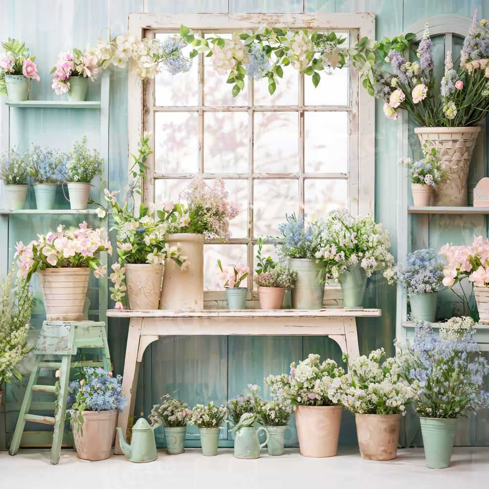 Kate Green Potted Window Backdrop Designed by Emetselch