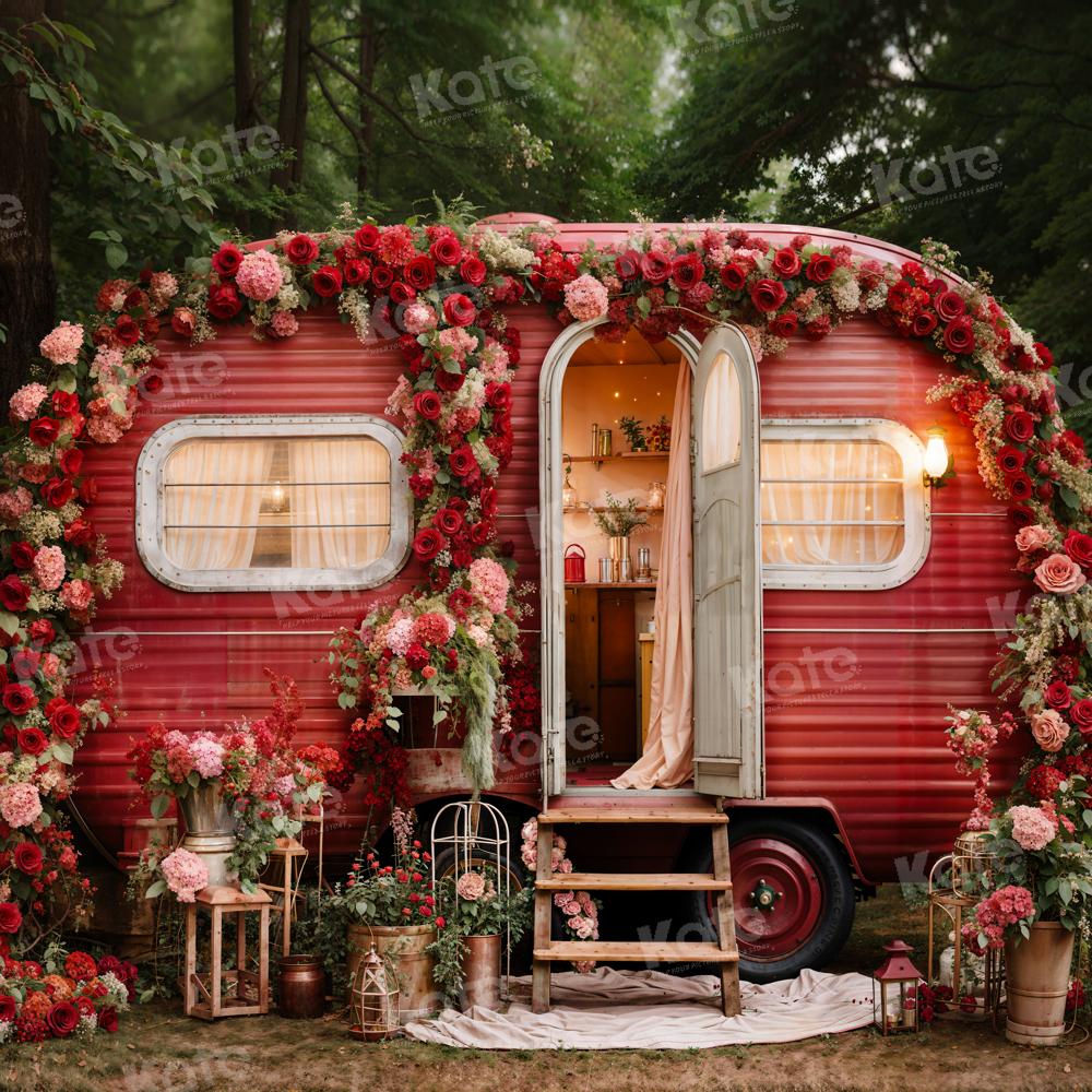Kate Valentine's Day Flowers Outdoor House Backdrop Designed by Emetselch