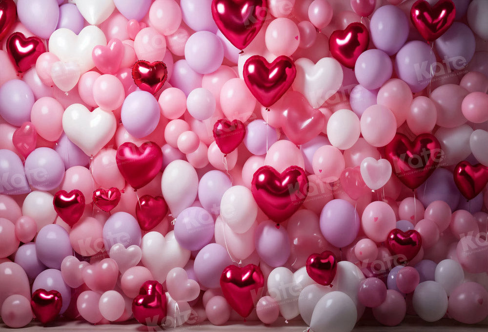 Kate Valentine's Day Balloon Wall Backdrop Designed by Emetselch
